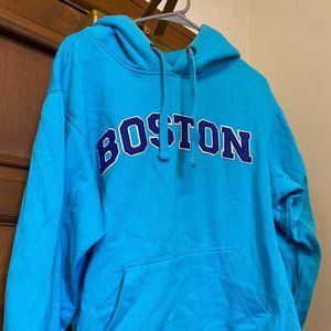 Grey Whale Boston Hoodie Blue Size Medium